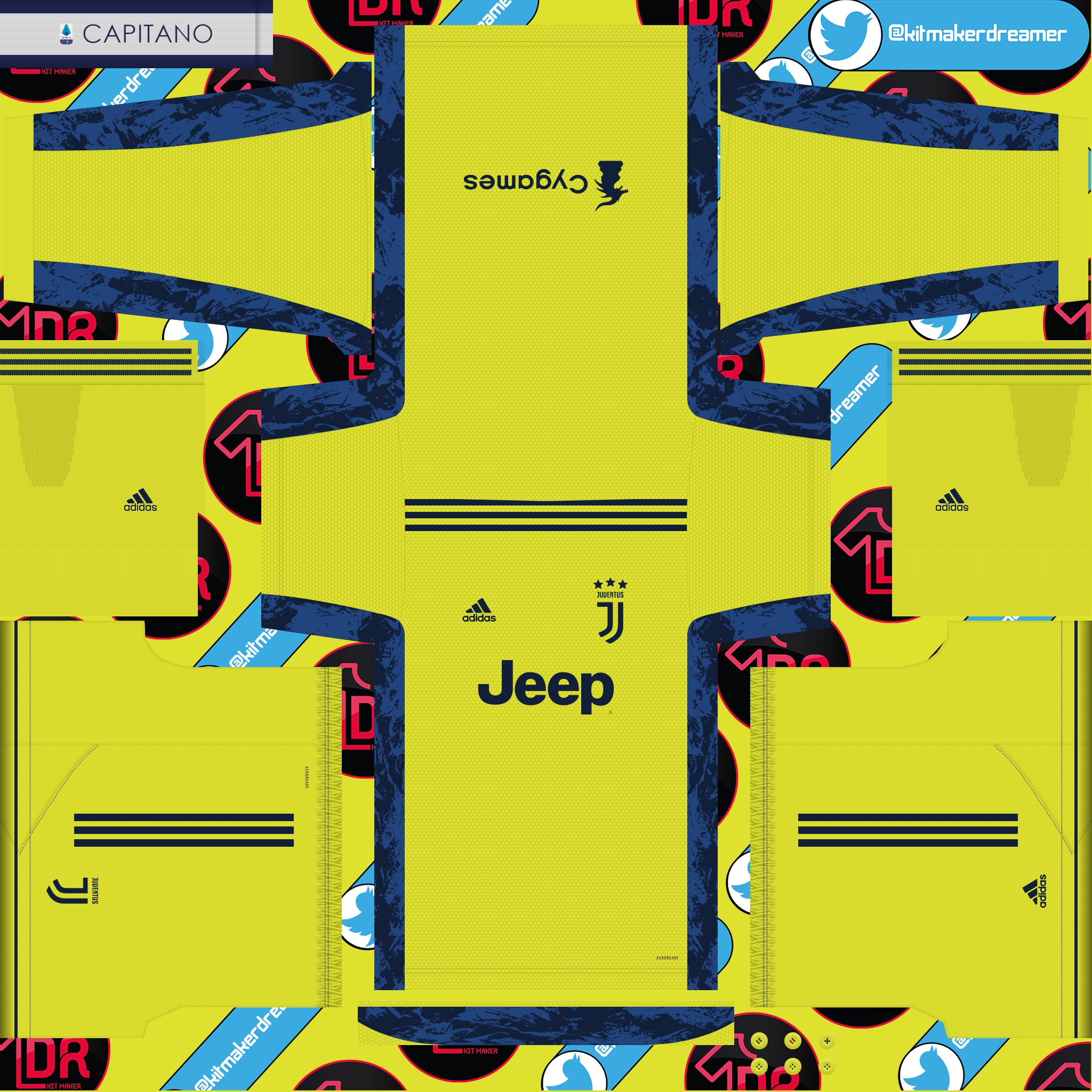eFootball Maker DREAMER on X Juventus 20 21 Goalkeeper Home Kit Please support me with your likes retweets and comments that motivate me eFootball2020 kit kitmaker dreamer kitmakerdreamer pes20 kitpac...