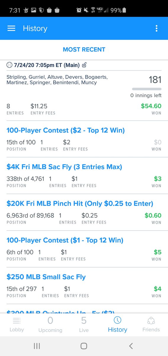 FantasyGrits's tweet photo. #dfs #MLB #Fanduel 

Man we was eating good in the #Gritskitchen last night.  Early, both main lineups and late smash. #letsalleat 🤑🤑🤑🤑🤑 #cheesegrits 🧀🍚 everywhere 

#Fantasygrits 🔥🍚 https://t.co/PnVZUnzsiy