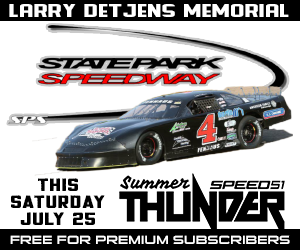 RacingAmerica's tweet photo. ⚡Are you ready for some thunder?⚡

We've got four #SummerThunderTV broadcasts today!

🔘 @MidwestTour at @SPSRaces 
🔘 @TriTrackNE at @StarSpeedwayNH 
🔘 @WheelmanSeries at Citrus County
🔘 @UltimateNorth at @raceway_the 

Subscribe now: https://t.co/Op2XlbGfQw https://t.co/yLjgMHYQf7