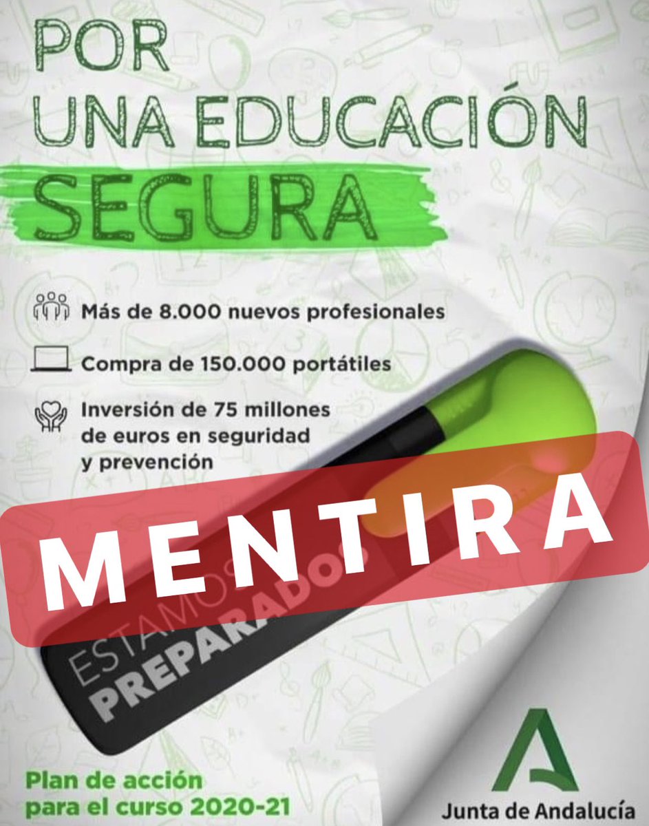 nenosanchez_'s tweet photo. La vuelta al cole en ANDALUCÍA es un ENGAÑO. Todo esto es un engaño. Además, la figura del maestro de PRIMARIA, clave para el desarrollo del alumnado y para superar esta situación, SE VA A PIQUE. ⬇️ @EducaAnd @XPrimaria038 @juntxs_sumamos #DondeEstanLasVacantes https://t.co/S96Gs3ZPAp