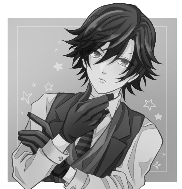 #絵をモノクロにするとかっこいい
のか...?? 