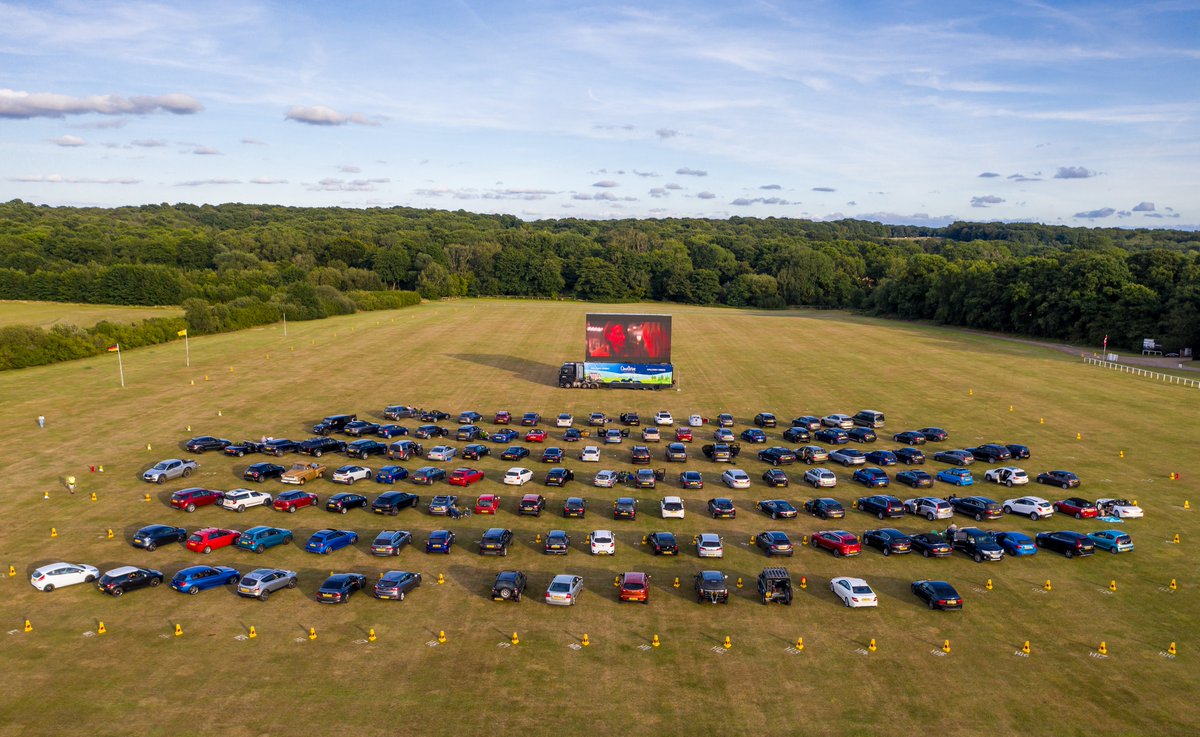 Cinedriveuk's tweet photo. CineDrive 2020 at @HurtwoodPark is OPEN! Tonight it's Joker, &amp; until Sun 2 Aug we're screening faves incl. The Lego Batman Movie, A Star Is Born &amp; Goodfellas. Tix are avail to buy on day &amp; there's 20% off on @seetickets. Enter CINEMA20: https://t.co/thhBp7lXvH #driveincinema https://t.co/Q3W1hczsZ2