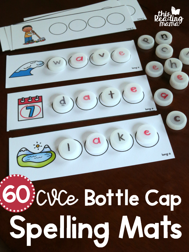 thisreadingmama's tweet photo. CVCe BOTTLE CAP SPELLING MATS: These free #CVCe bottle cap spelling mats are an eco-friendly and fun word work activity for learners who are ready! 
https://t.co/dTk9jRSXQG https://t.co/zvqcI8rBX7