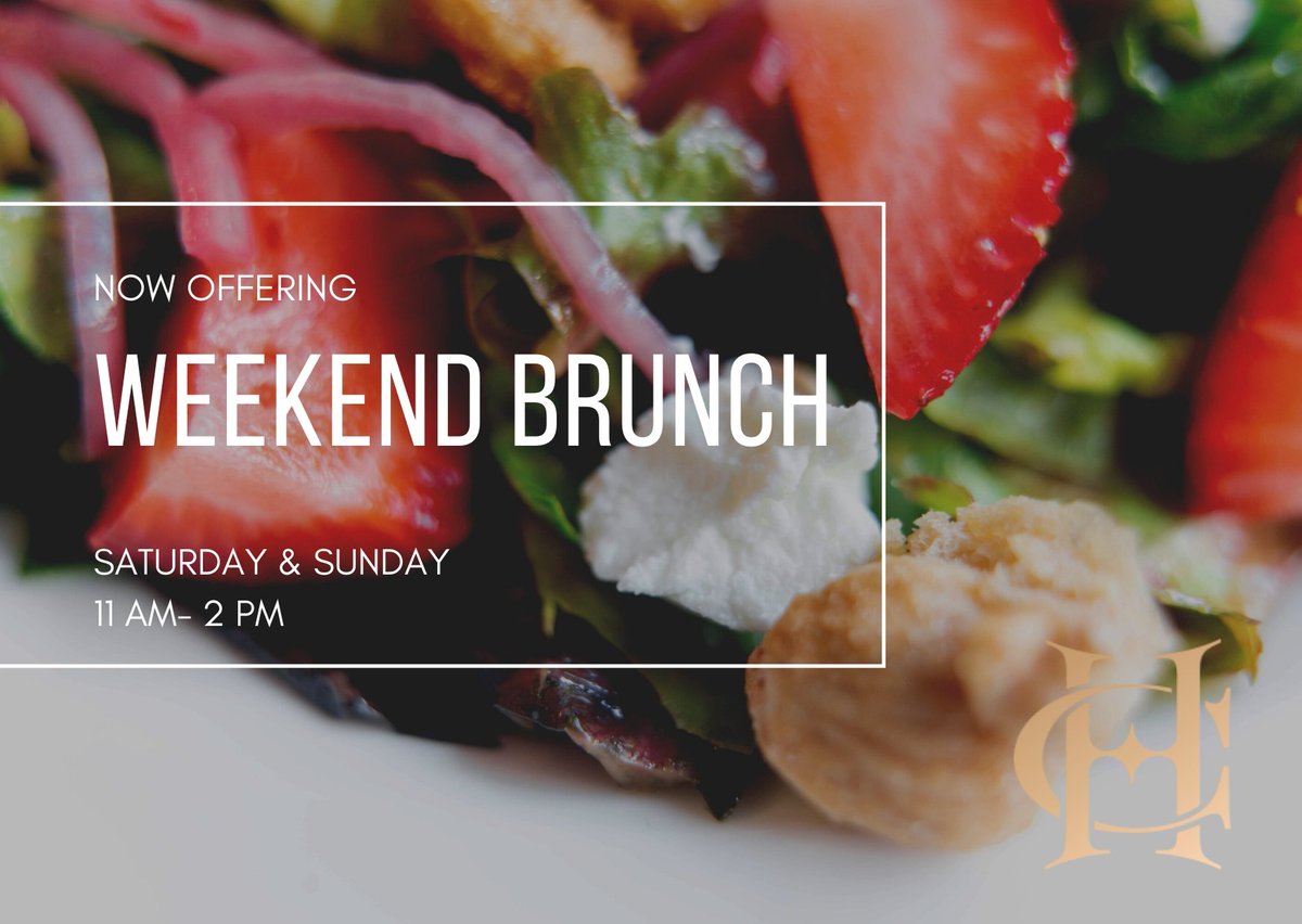 Satisfy your brunch tooth! Enjoy a delightful weekend brunch today or tomorrow from 11 AM- 2PM. 💥