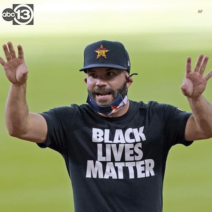 PoojaOnTV's tweet photo. The Astros are the latest Major League Baseball team to show support for the #BlackLivesMatter movement. #abc13 

https://t.co/hrKhp03pTr https://t.co/SrFhOpNAuT