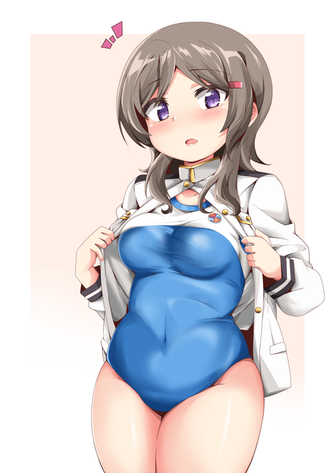 健全な水着モカちゃん描きました!#知名もえか生誕際2020 #はいふり 