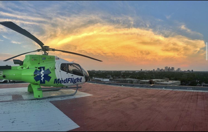 Flyest view in the city. 😎 🚁 | 📸: Jeff V.