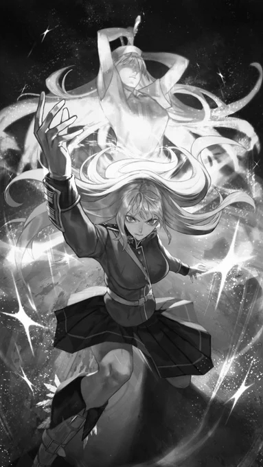 #絵をモノクロにするとかっこいい

ええやん。。 