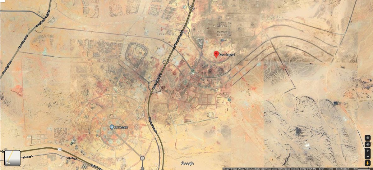 It was also reported to be named "Wedian" (Arabic plural for Wadi/ Valley). NAC is located 45km east of  #Cairo on 700 sq km total area (equivalent to the size of ) that would have a population of 6-7 million.Coordinates: 30°01'39"N 31°45'54"E