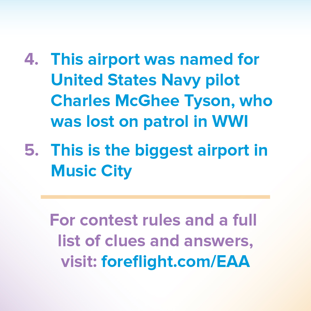 JeppForeFlight's tweet photo. It's the last day to play #FFXConnect! Use the clues to identify the airports and build a route in ForeFlight Map View that will produce today’s number or letter. Share your screenshot using #FFXConnect and tag us to enter to win the daily or grand prize. 🎉 https://t.co/R9OUzGE24O
