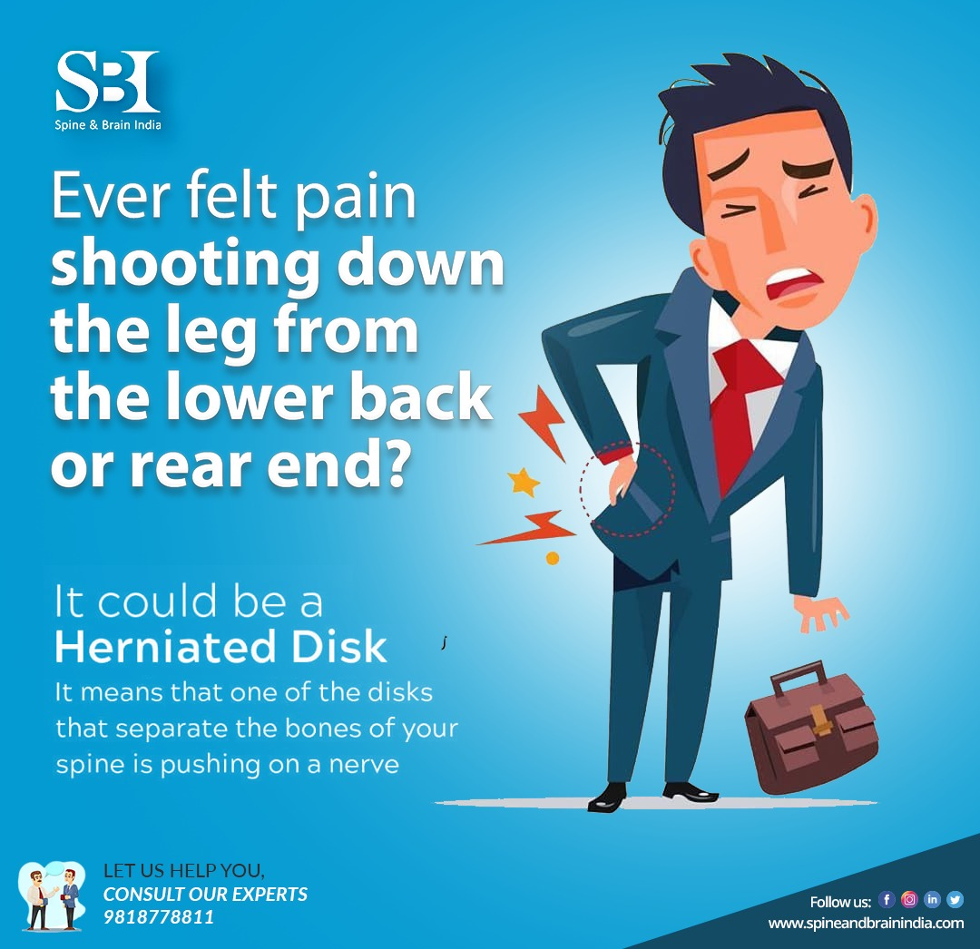 spinebrainindia's tweet photo. A herniated disk can cause extreme pain in your lower back. But how do you know when it is herniated disk and not just regular back pain? 

Call us to fix your appointment and consult with Dr. Arun Saroha
📞Call: +91-9818778811

#herniateddisk #backpain #spinepain #neurosurgeon https://t.co/d1r3hN74yW