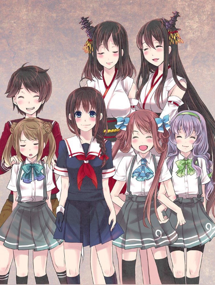 朝雲(艦これ) ,扶桑(艦これ) ,満潮(艦隊これくしょん) ,最上(艦隊これくしょん) ,時雨(艦これ) ,山雲(艦隊これくしょん) ,山城(艦これ) 「#絵をモノクロにするとかっこいい 」|藍川琉々📚次は5月横須賀時雨オンリーのイラスト