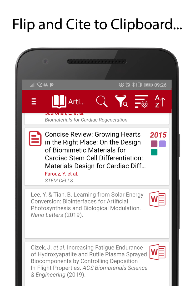 EzBioNet's tweet photo. The citation helper is back on the back side of the cards, in your favorite @zotero reader for #Android. You're now able to copy/paste the formatted citation to your favorite text processing app... Download ZotEZ2 here https://t.co/qKASRev0s6 https://t.co/uMitrZjpAx