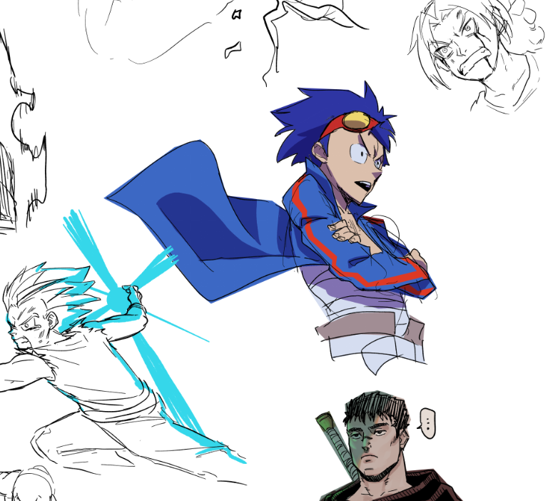 been up to long so here are some stream drawings from the super secret "shhhh" stream 