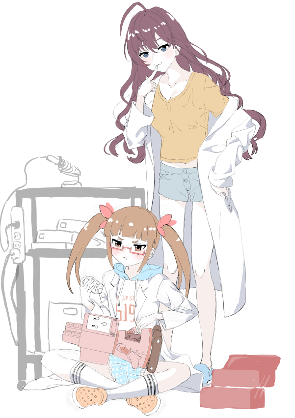 一ノ瀬志希 「一ノ瀬志希さんと池袋晶葉さんをかきました 」|木村本質のイラスト