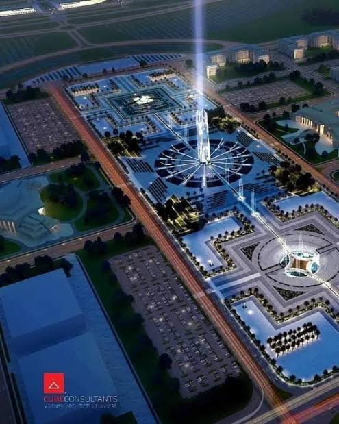 The People's Square in the Government District of NAC is currently being constructed. It's planned to hold  #Egyptian Armed Forces parades, sth that was stopped after Sadat's assassination in 1981.