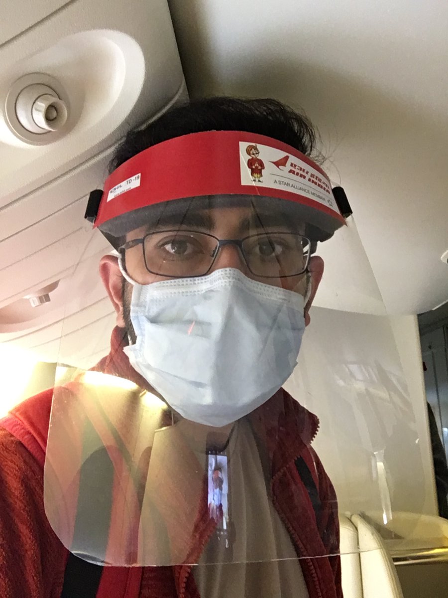 8. Had a direct 18ish hour flight from San Fran to New Delhi. Air India flight, where I sawDensity: Full of people (scary) Masking: 100% Masking technique: approx 90% Social distancing: hard to do ¯\\_(ツ)_/¯¯\\_(ツ)_/¯ (no seat gap)BONUS Face Shield approx 60-70%