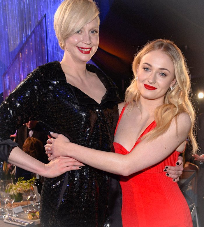 Sophie turner and gwendoline christie hi-res stock photography and