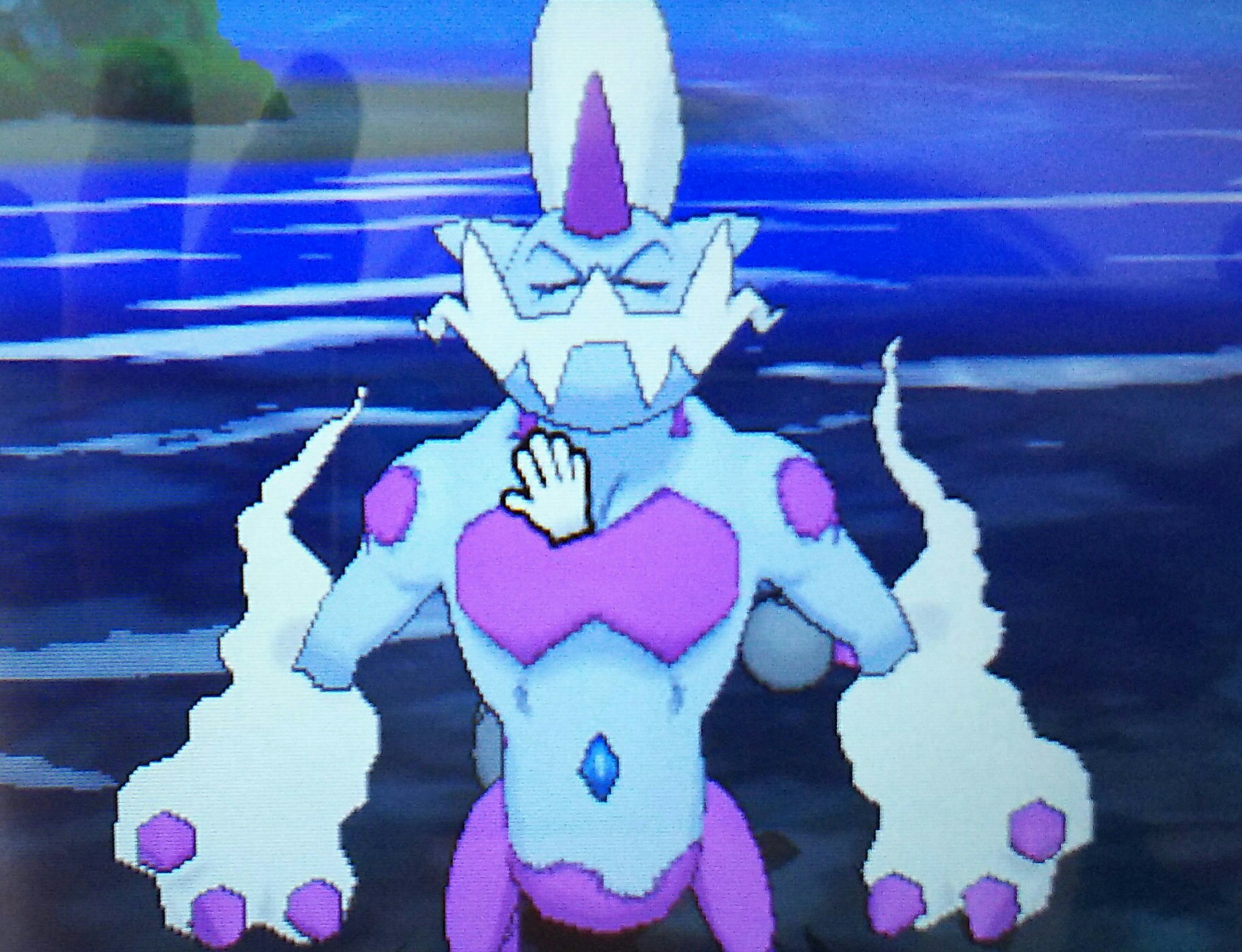 炎龍 Enryu A Twitteren お次は霊獣フォルムをチェック 化身と同じく体の模様 尻尾の輪 そして頭の立派な角も紫色に 全身も通常色より濃い青色 炎龍の色違い紹介 色違いボルトロス T Co Wmdnpruslu Twitter