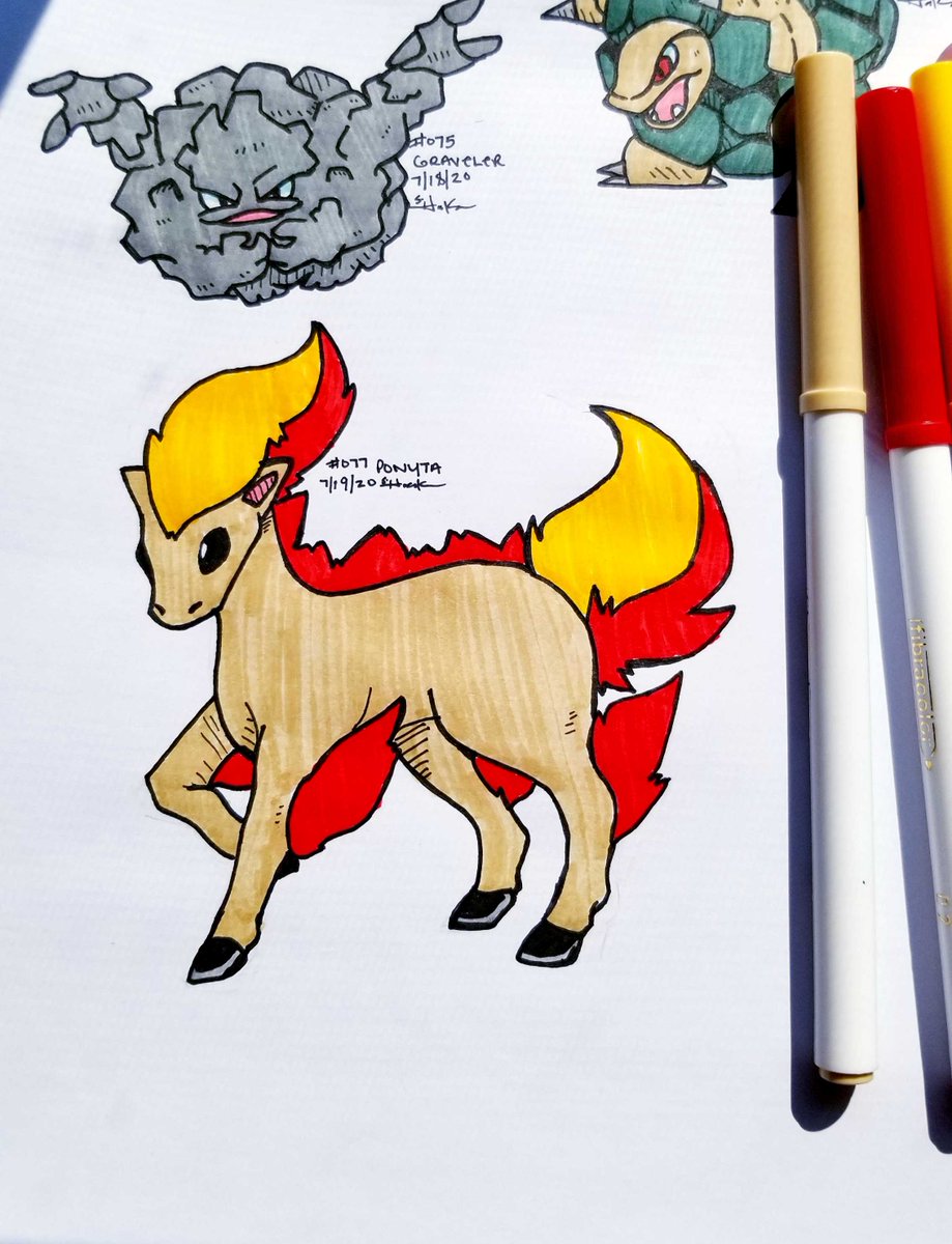 Reverrii_Pixy's tweet image. #DrawEveryPokemon
077 #Ponyta
#Pokemon • #PokemonArt • #TraditionalArt • #Drawing