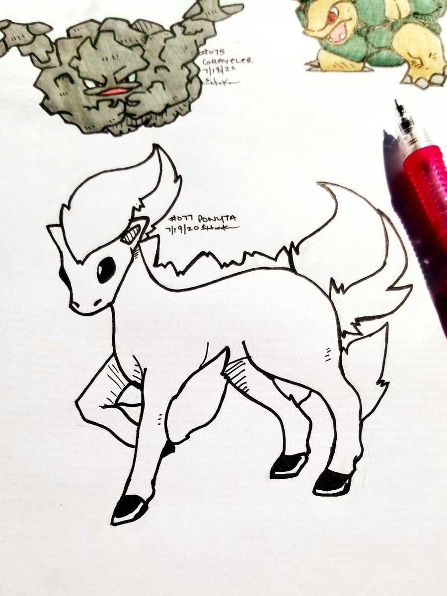 Reverrii_Pixy's tweet image. #DrawEveryPokemon
077 #Ponyta
#Pokemon • #PokemonArt • #TraditionalArt • #Drawing