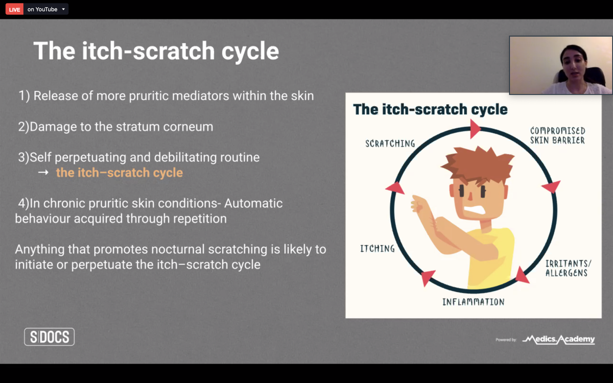 MedicsSleep's tweet photo. How much do you know about the itch-scratch cycle?

#Sleepandskin #MedicsSleep https://t.co/VMVN6ILv6C