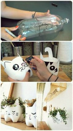 Mueblesypalets's tweet photo. Como fazer vasos de bichinho com garrafa PET | Reciclagem #pallet #palets https://t.co/QdyQhlS4VJ