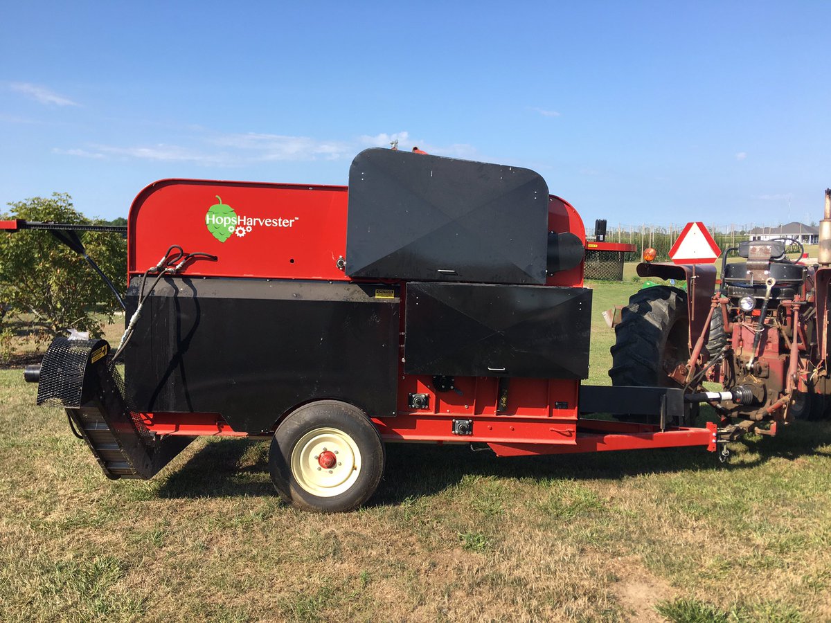 ArcadiaHops's tweet photo. A great day to visit the Hop Yard & experience agriculture in action. Open Hop Yard 10-2. Stop out & see the process of growing Ohio Hops. @CareyBrewing is on site & ready to answer questions - the Brewery will be opening soon! #OhioHops #drinkbeergrownandmadehere #drinklocal https://t.co/gQApGxS1zn