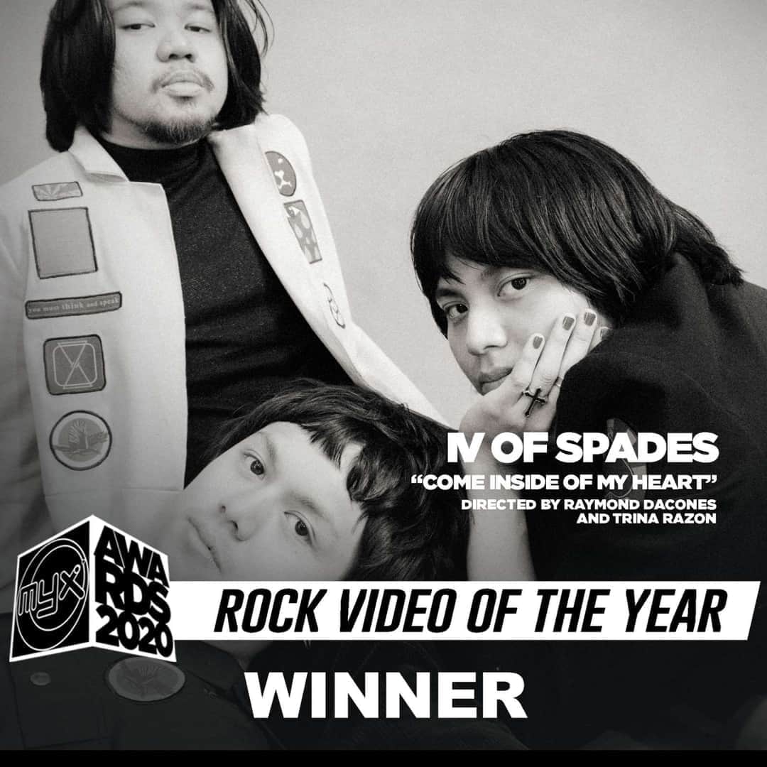 DaddyA_Jamz's tweet photo. Congratulations IV OF SPADES team! #myxawards2020 #ivos #ivofspades #rockvideooftheyear https://t.co/49YJQwKj77