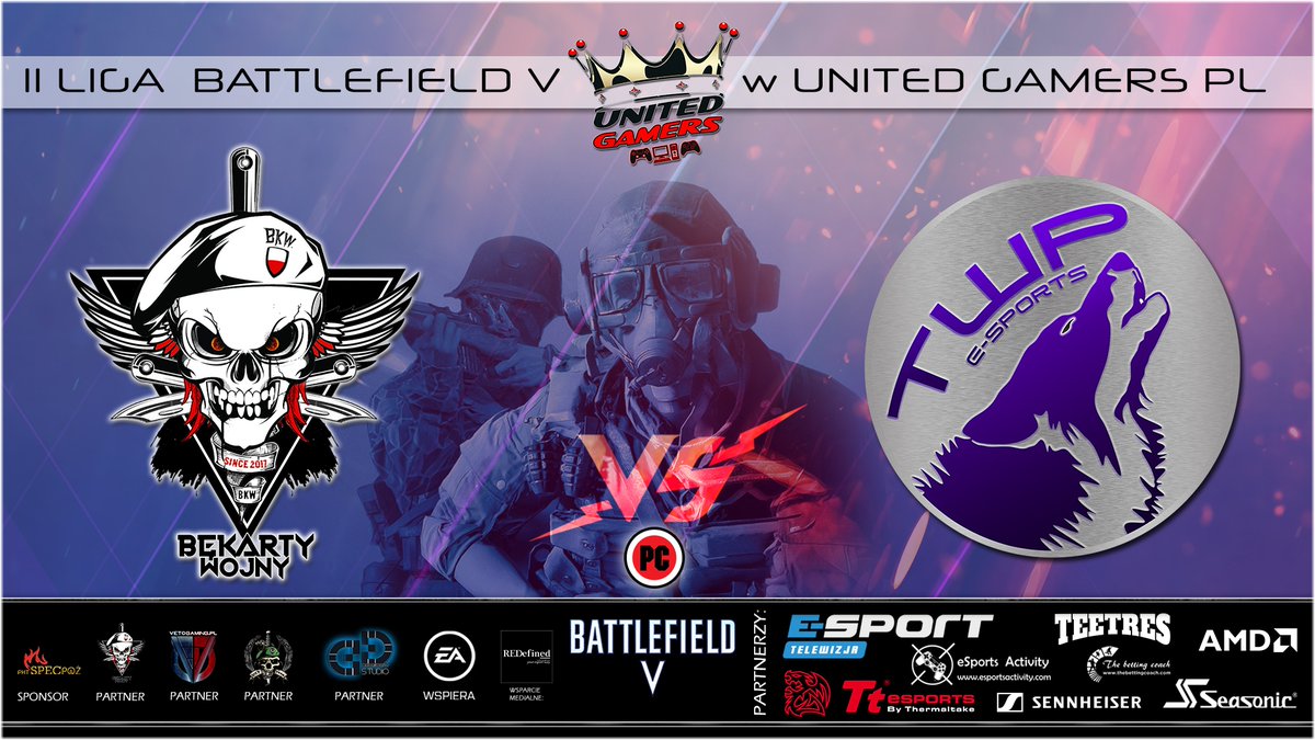 🇵🇱Witajcie Zjednoczeni Gracze 🇵🇱 🎉 Zapraszamy na ✨ kolejny mecz👑2 LIGI BATTLEFIELD V w UNITED_GAMERS  ! 🎉mecz na platformie🖥️[PC], który odbędzie się dzisiaj 🤗25.07.2020 r. o godz 21:00, pomiędzy TWP VS⚔️ BKW, drużyny wybrały następujące mapy: Rotterdam | Loften. 🔗
