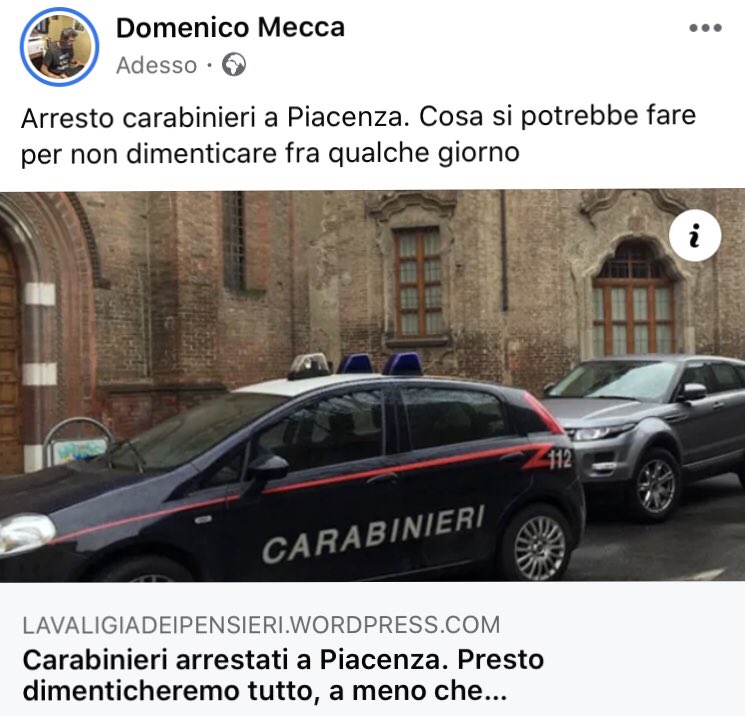 MeccaDmecca's tweet photo. #carabinieripiacenza #arresto #G8 
#StefanoCucchi #federicoaldrovandi #SerenaMollicone #pernondimenticare #wordpress #WordPress  https://t.co/koXWWW81yT https://t.co/3NETpEUWZj