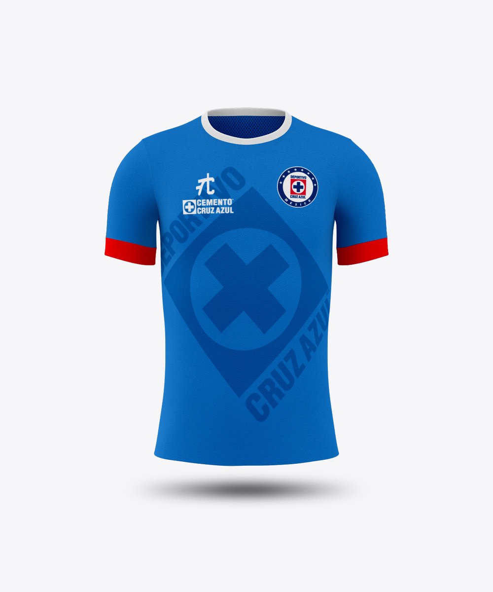 We continue our remakes of Liga MX kits, this time it's Cruz Azul. Inspired by the 1997 kit we replaced the classic Cemento Cruz Azul with the center of the Cruz Azul crest. (Pretty much the same thing) We also replaced the colors to make it blue on blue and a white collar.