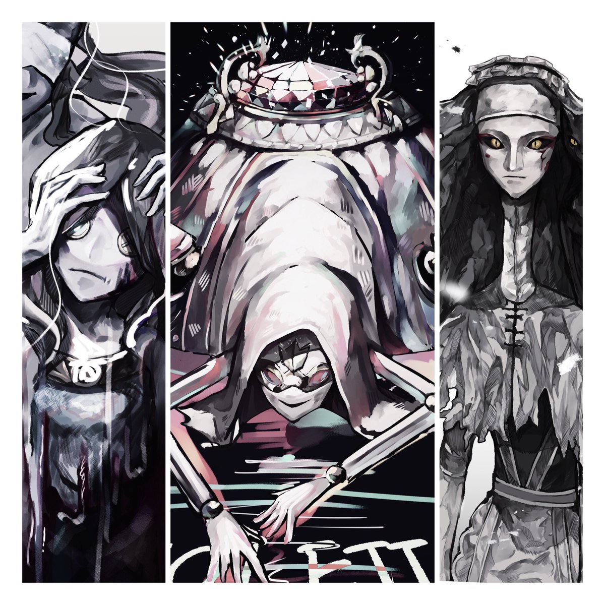 魔女・結魂者・使徒 #identityVイラスト #第五人格イラスト
