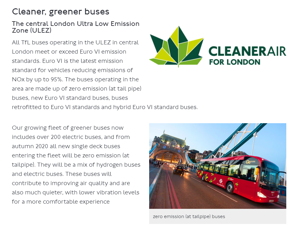 There will still be lorries but becoming cleaner and quieter, as are buses. “TfL’s growing fleet of greener buses now includes over 200 electric buses, and from autumn 2020 all new single deck buses entering the fleet will be zero emission”  https://tfl.gov.uk/modes/buses/improving-buses