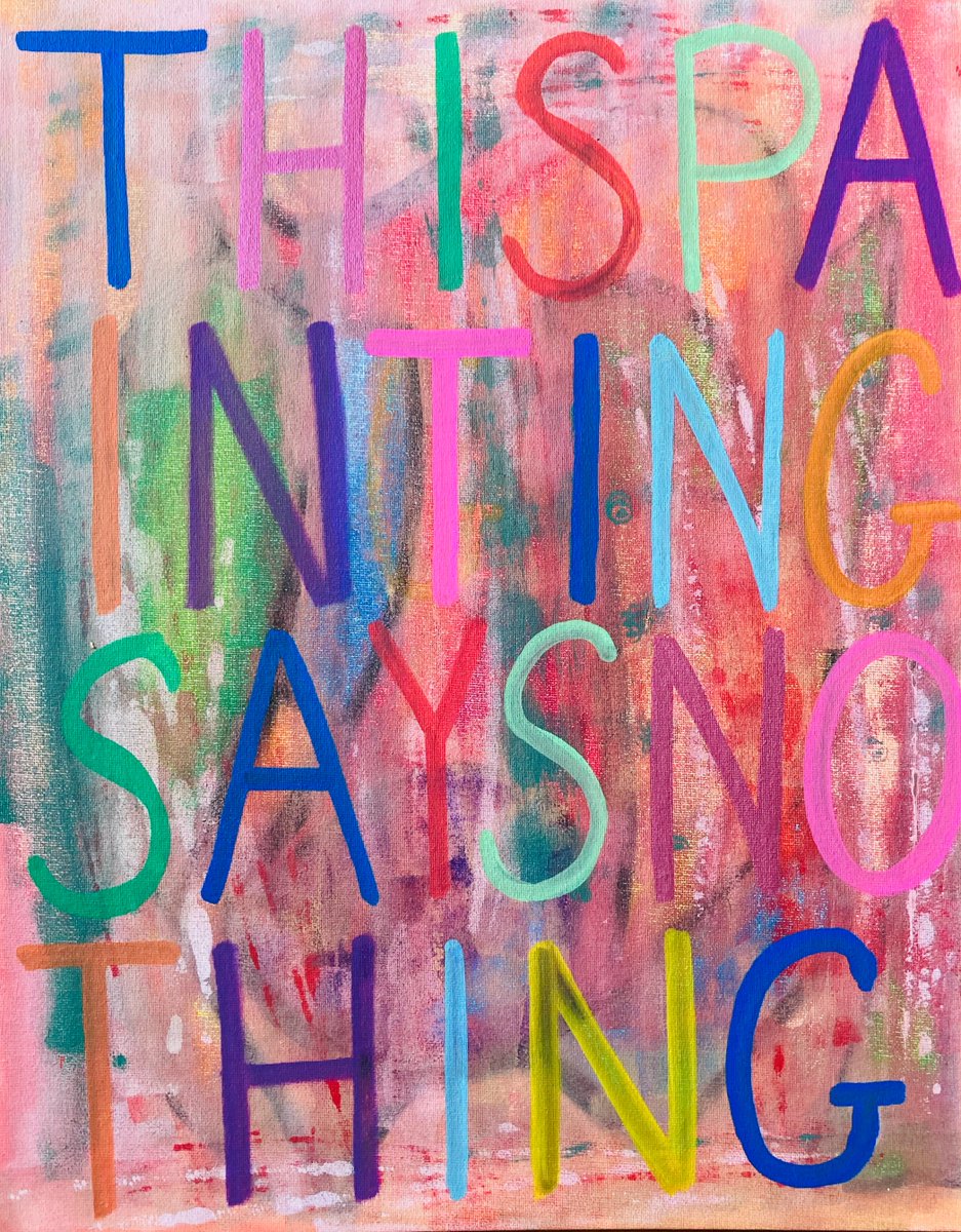 ChrisPompaArt's tweet photo. Having lots of fun with this new series of text paintings. #popart #modernart #abstractpainting #colour #text #art #oilpainting  #acrylicpainting #words #memes #dreams https://t.co/8aMXsNMcRs https://t.co/EO5e7xbNLu