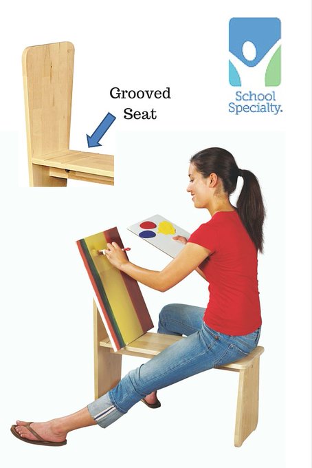 For those wondering what this is, I think it's called a drawing horse bench but in school we called it a donkey. Also my drawings always got skewed at the bottom but it was about the experience with this thing loll 