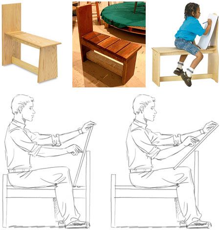 For those wondering what this is, I think it's called a drawing horse bench but in school we called it a donkey. Also my drawings always got skewed at the bottom but it was about the experience with this thing loll