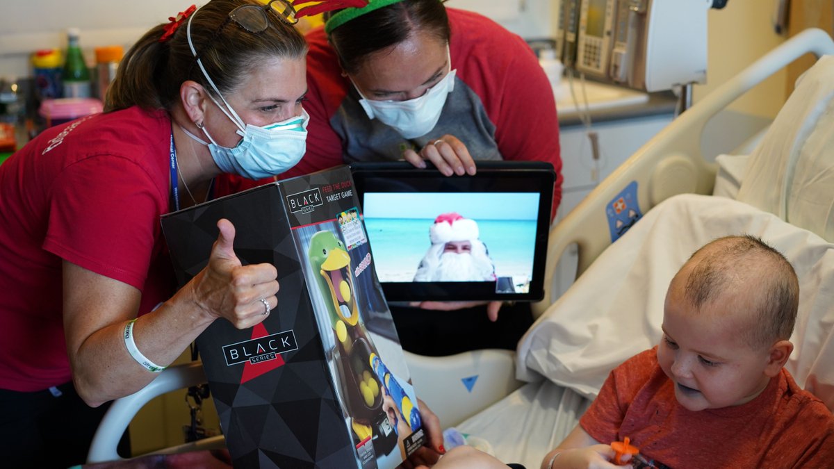 It was #ChristmasinJuly at Maria Fareri Children's Hospital thanks to our Child Life &amp; Creative Arts Therapy Dept, Pelham <a href="/KofC/">Knights of Columbus</a>, <a href="/Pelham_NY_Fire/">Pelham Fire Dept.</a>, Our Lady of Perpetual Hope- St. Catherine Parish in Pelham &amp; <a href="/UBS/">UBS</a> volunteers. The celebration included music, presents &amp; Santa visit.