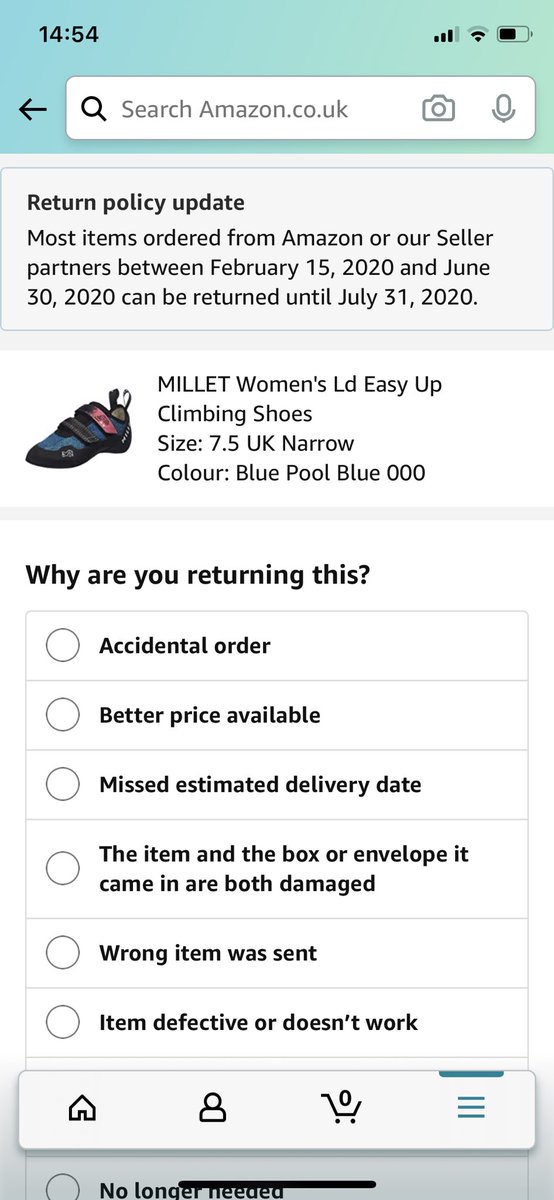 _ern_c's tweet photo. @AmazonHelp I ordered Size 7.5 but was sent 6.5 ... so annoying - is there a quick way to sort this?! https://t.co/6aAiODFLr1