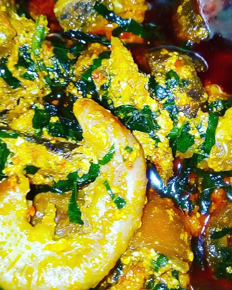 greaterbayo's tweet photo. Looking for a soup plug in Ib?

I needed a soup plug in Ibadan and put a call through to @gracefilledmrs. I told her exactly what I wanted- ẹfọ 'woorowo' interspersed with snails and fish, egusi soup with chops of pọnmọ and orisirisi and pepper soup with chunks of turkey. https://t.co/UMjEbKoZrb