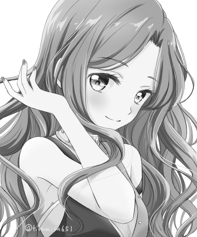いつもあまり濃い色を使わないからモノクロにしてもあまり締まらないな
#絵をモノクロにするとかっこいい 