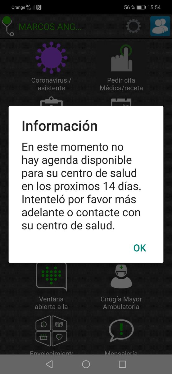 martxacon's tweet photo. Uno, respondiendo a su dolencia, intenta pedir cita en su Centro de Salud, y esto es lo que le responden: https://t.co/BlxyPMZkB5