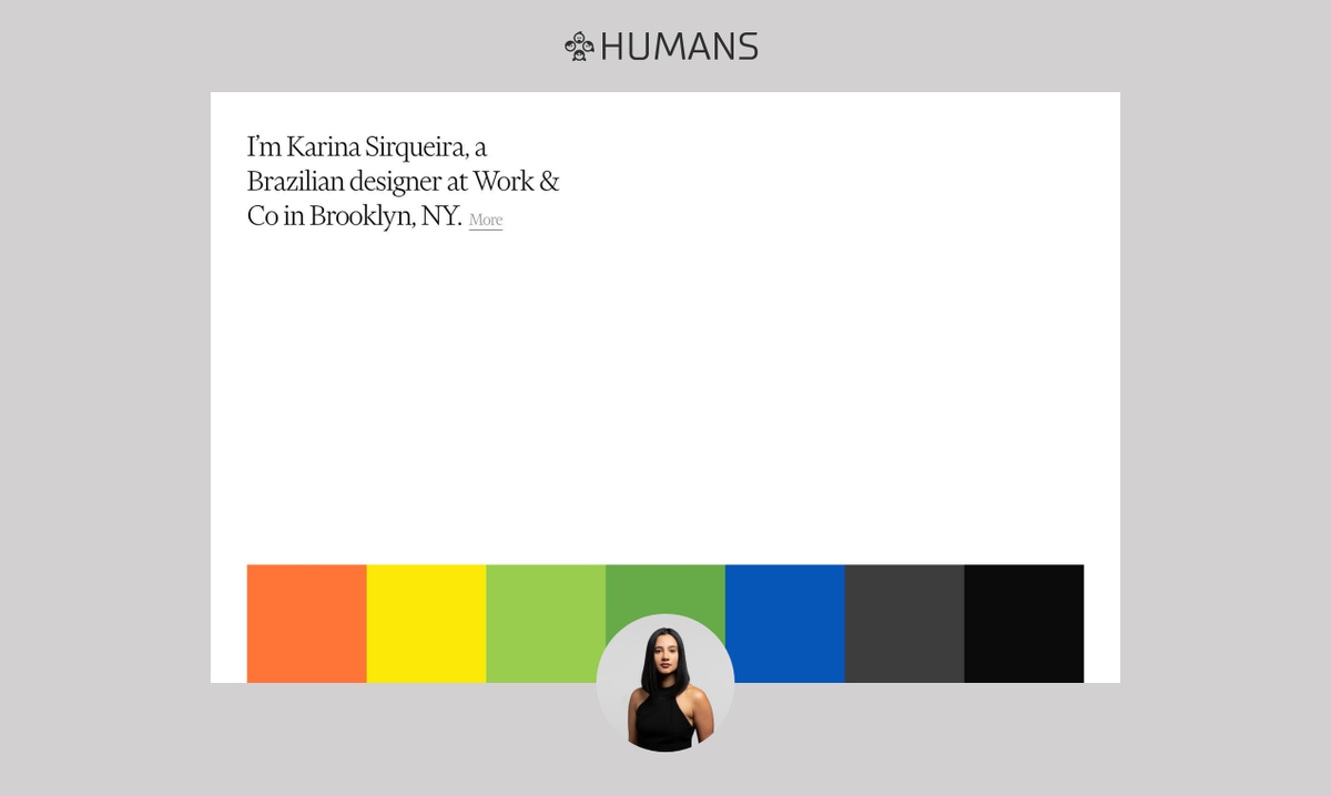 HumansFyi's tweet photo. 👋
Our personal site of the day goes to New York based Brazilian designer @KarinaSirqueira.
Check out her rainbow colored portfolio powered by #reactJS and #wordpress 👉 https://t.co/YiyiipHx7H
🎩@EdgardKozlowski 

#humans #featured https://t.co/M4SbVnhQjH