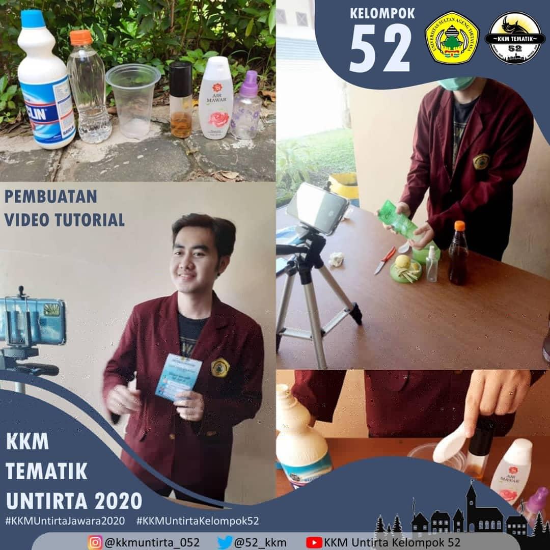 52_kkm's tweet photo. Kkm Reguler Universitas Sultan Ageng Tirtayasa

Pada hari ke-5 ini kita melakukan kegiatan perizinan ke kelurahan dan membut video tutorial mengenai pembuatan desinfektan dan handsanitizer.

Selalu terapkan protokol kesehatan ya
#KKMUNTIRTAJAWARA2020 #kkmuntirta052 https://t.co/19fCOtQxfI