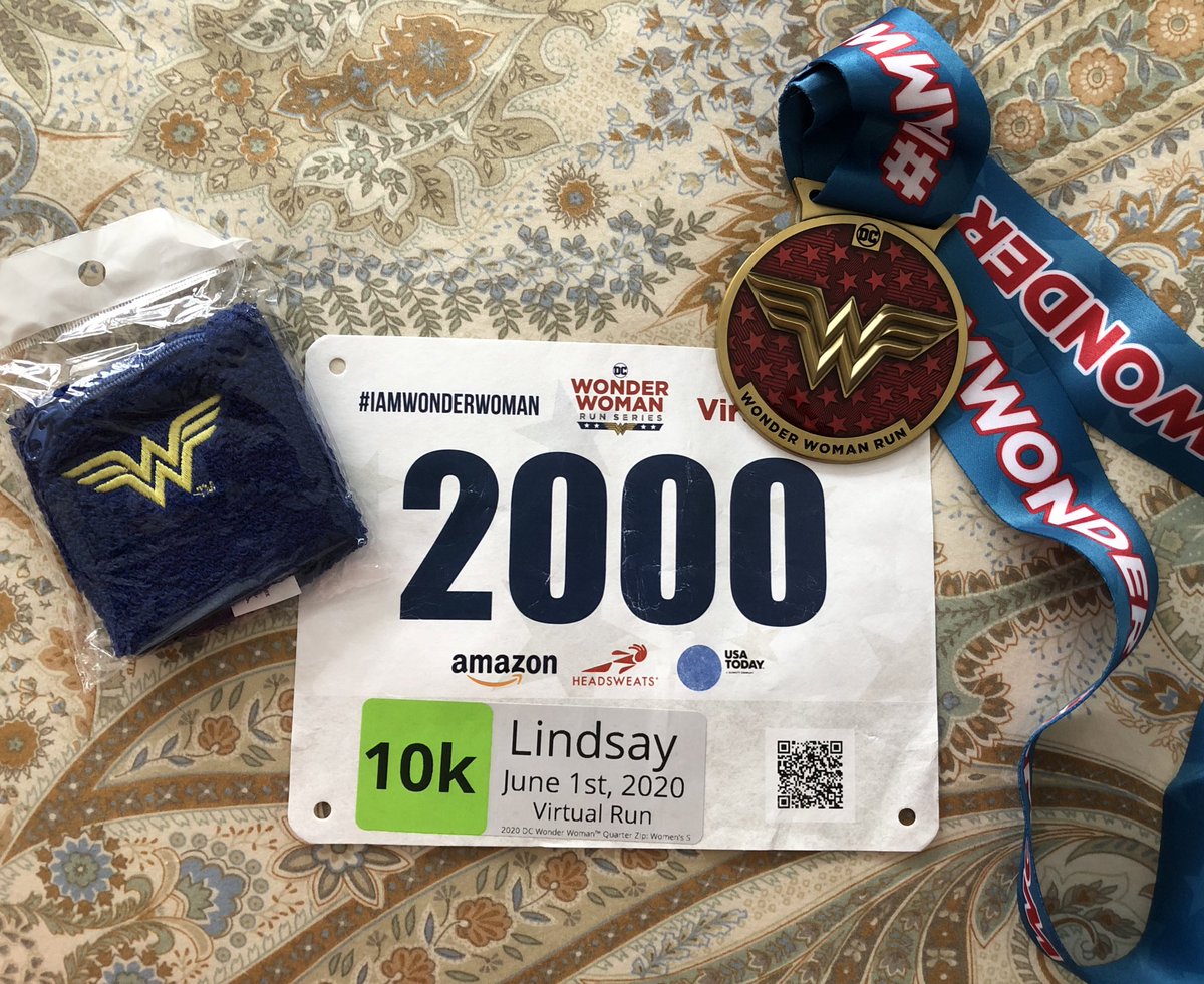 RunningLindsay's tweet photo. I miss #running with my mom, but this morning we completed our #wonderwoman virtual 10k together &amp; talked the whole time with our @AfterShokz. 
She is my real life Wonder Woman!

#iamwonderwoman #shokzsquad #RunningIsNotCancelled https://t.co/WJ4eo8PKb6