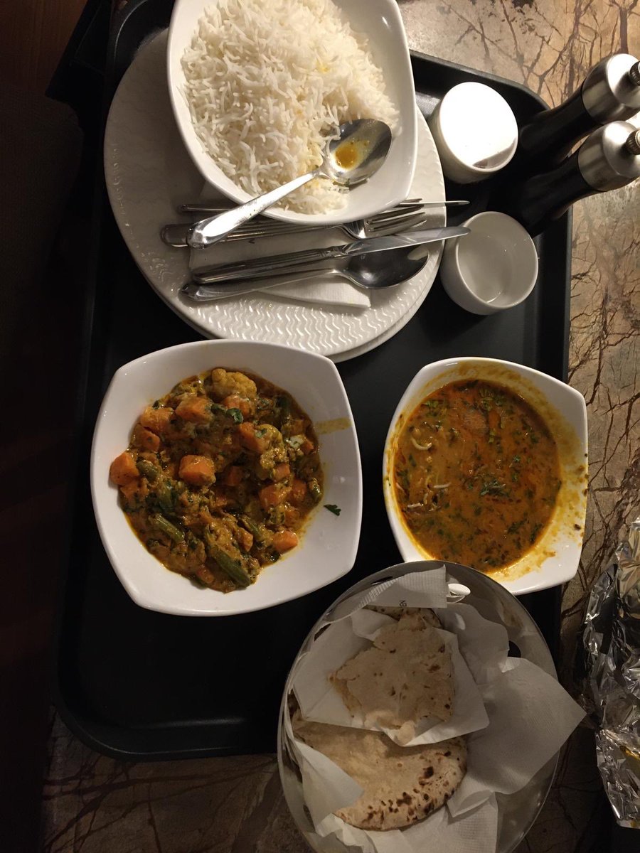 PS: first meal on reaching destination in India almost wiped away the exhaustion 