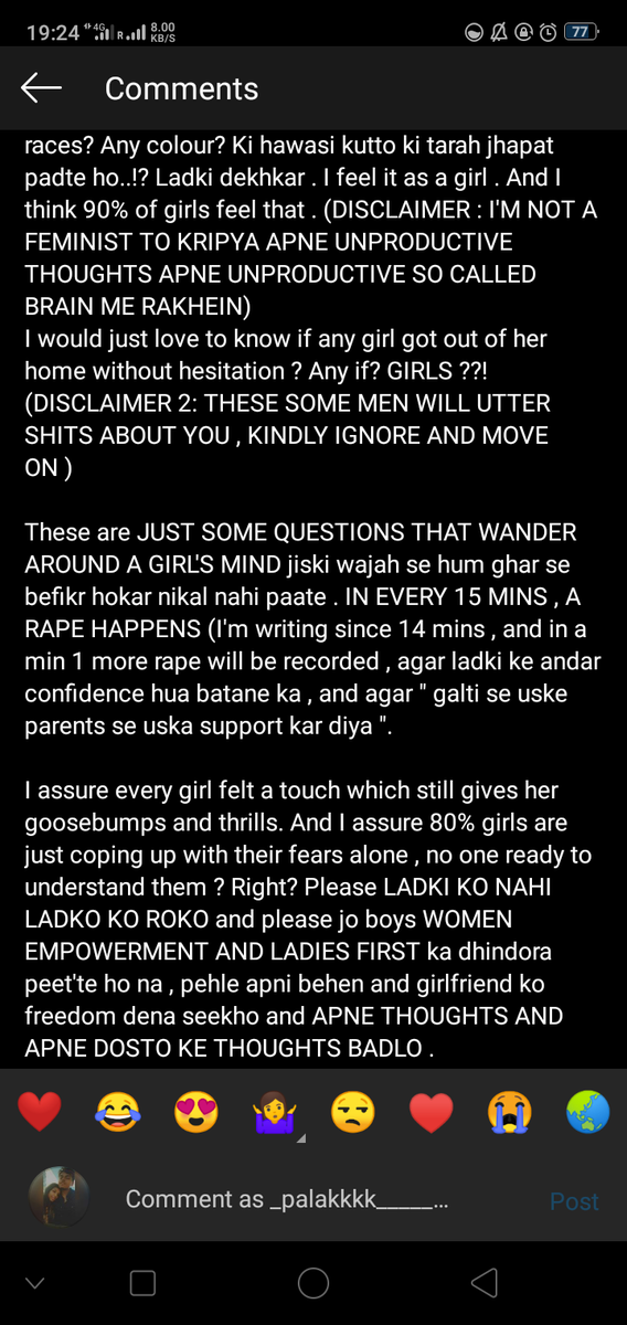 _palakkkk____'s tweet photo. Follow @reads_necessary at INSTAGRAM for more things to change something in the world .
#girlempowerment #girls #empowerment #ChangeTheWorld #NarendraModi #standforgirls #smritiirani #Youth #AmitShah #KangnaRanaut #youthagainstrape #strictlyforwomen #randeephooda #SwaraBhaskar https://t.co/W0FYOuFPAt