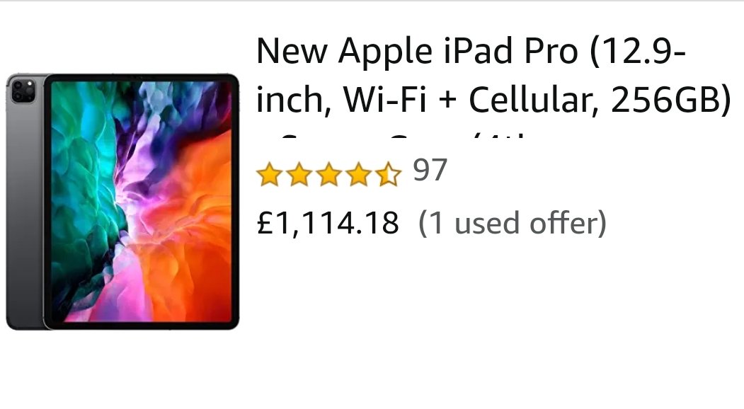 TidyboyTHFC's tweet image. You really have to be a mug to get this. Apple have taken the "Taking the piss" level up to like 11/10. Its a damn tablet FFS, That are dying anyway. 
#applelogic
#apple #stevejobbs #turninginhisgrave #macbook #mac #tablet #Amazon