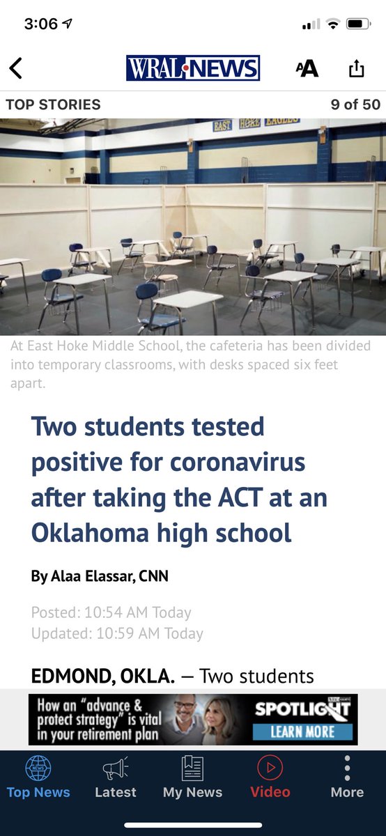 BPrybol's tweet photo. Wow this is a good look. Even made the national news! 200 students exposed. This is SENSELESS. 

https://t.co/4QiY53B5tQ

@DBRodriguez5 @taymorgD @WRALAaron @Kleee @RaleighReporter @SecMandyCohen @alittleleader @philbergerjr @BarExamTracker https://t.co/0ln8kG8D0C