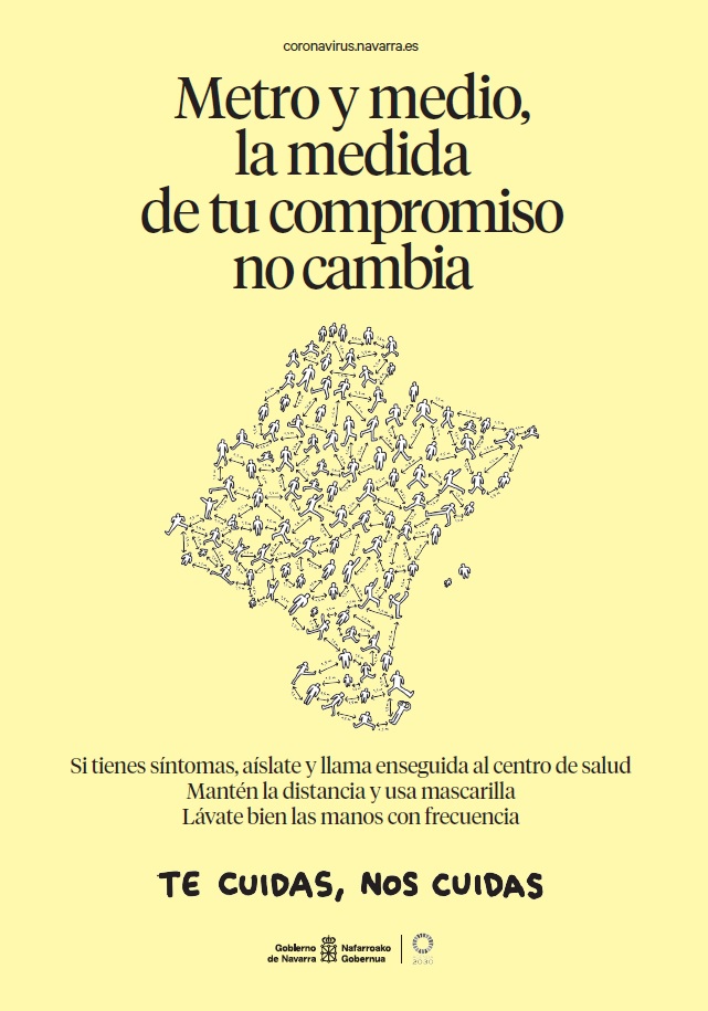 salud_na's tweet photo. #CoronavirusNavarra

👤 ◀️ ▶️ 👤 En tiempos de #covid19, al salir y relacionarnos es clave:

➡️ Evitar lugares concurridos.

➡️ Optar por grupos menos numerosos (sin mezclar cuadrillas…).

➡️ Controlar el número de grupos en los que nos movemos.

#TecuidasNoscuidas https://t.co/hDhZpJiZQj